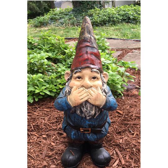 Santa's Workshop 18.7'' Speak No Evil Gnome Accent